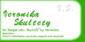 veronika skultety business card